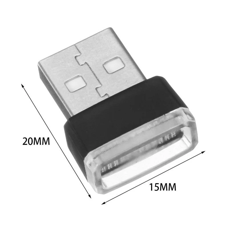 1 шт. мини светодиод машины светильник авто Интерьер USB атмосфера Plug and Play Декор
