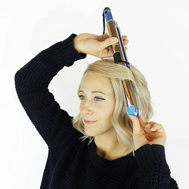 

Up to 750F Pro stainless steel 1/4'' titanium hair professional straightener flat iron fast electric straightening iron salon