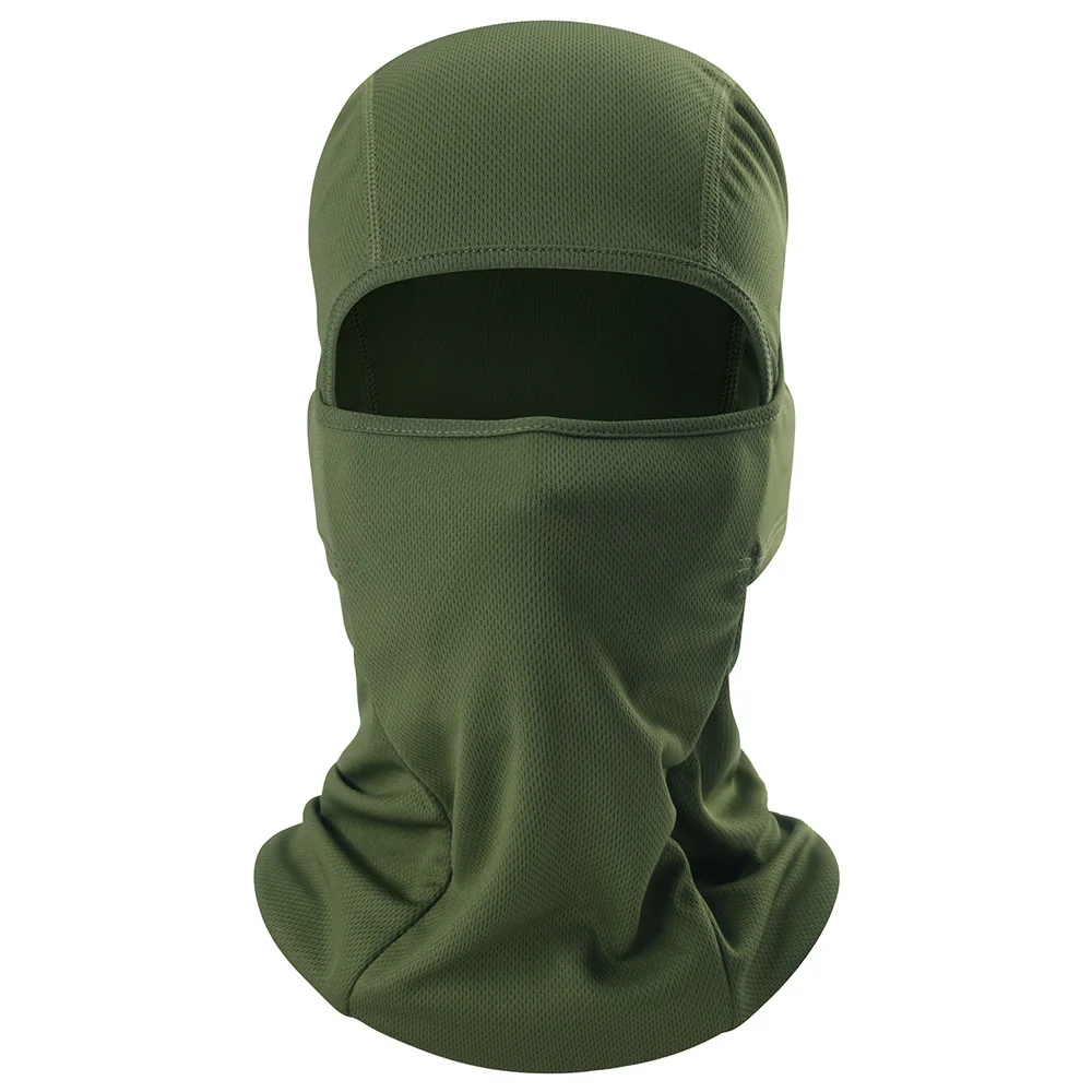 army green Уличная камуфляжная велосипедная Балаклава, маска на все лицо, велосипедная Лыжная, велосипедная, сноубордическая, Спортивная, походная, тактическая, военная шапка, шапка для мужчин и женщин - Цвет: army green