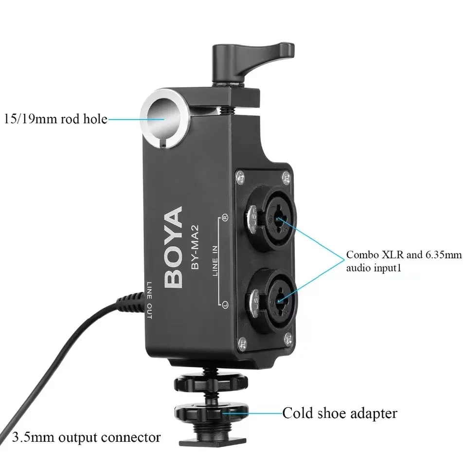 Беспроводная микрофонная система для цифровой зеркальной камеры Canon Nikon Sony