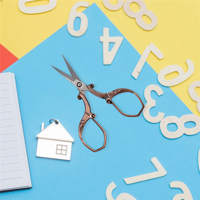 Ножницы для рукоделия MIUSIE винтажные Угловые ножницы вышивания ногтей макияжа