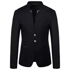 Классические привлекательные Мужские смокинг для мальчиков, новый дизайн, Повседневная Весенняя Толстовка для свадьбы Женихи вечерние Выходные туфли на выпускной в винтажном стиле, пиджак в стиле цельнокроеное платье