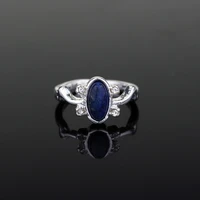 new trendy bohemian oval crystal inlaid ring for women cocktail ring accessories party jewelry size 6 12
