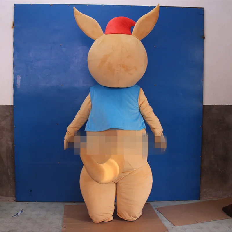 

Brown Kangaroo Mascot Costume Suits Cosplay Party Game Dress Outfits Clothing Advertising Promotion Carnival Xmas Easter Adult