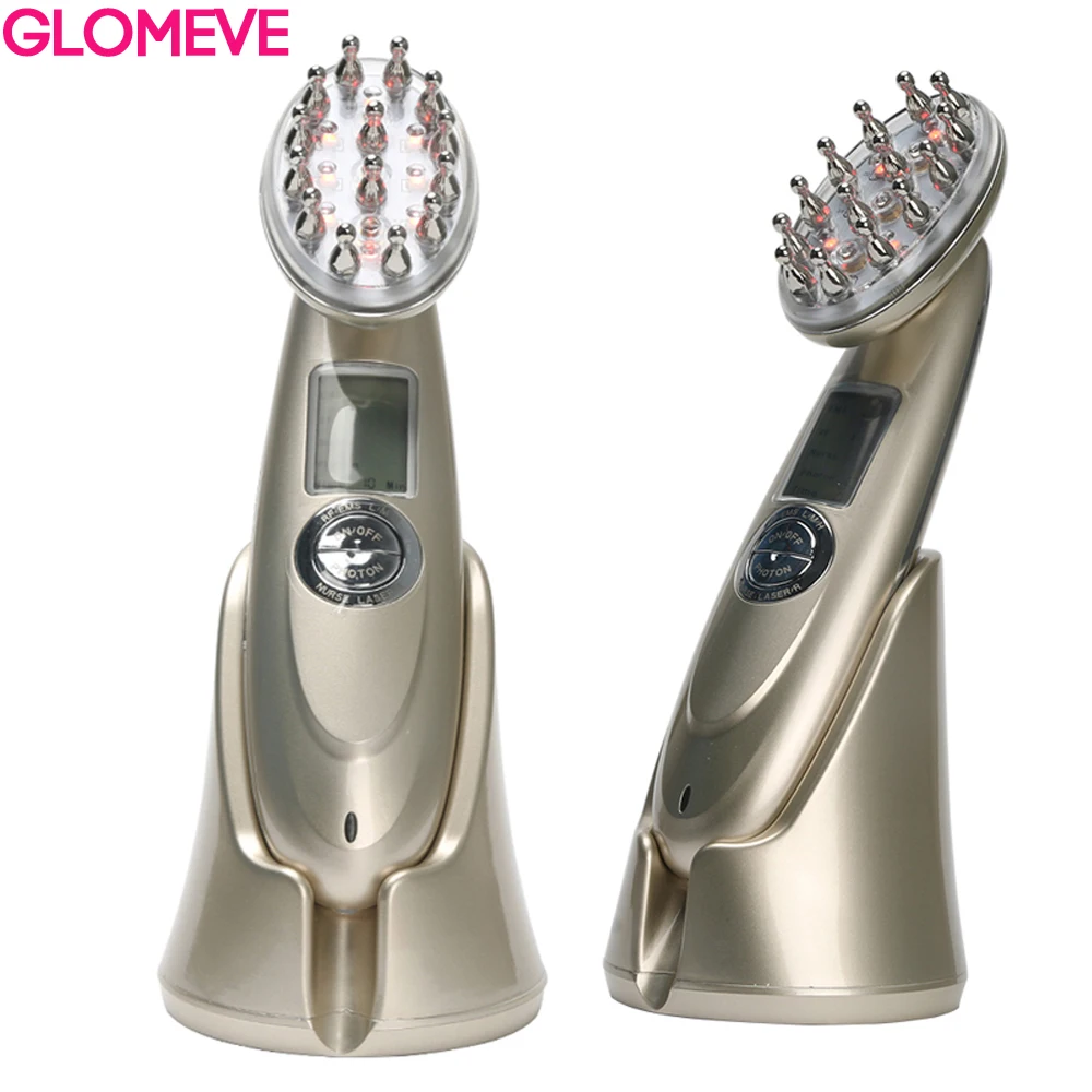 Электрический лазерный гребень для роста волос анти потеря массаж терапия