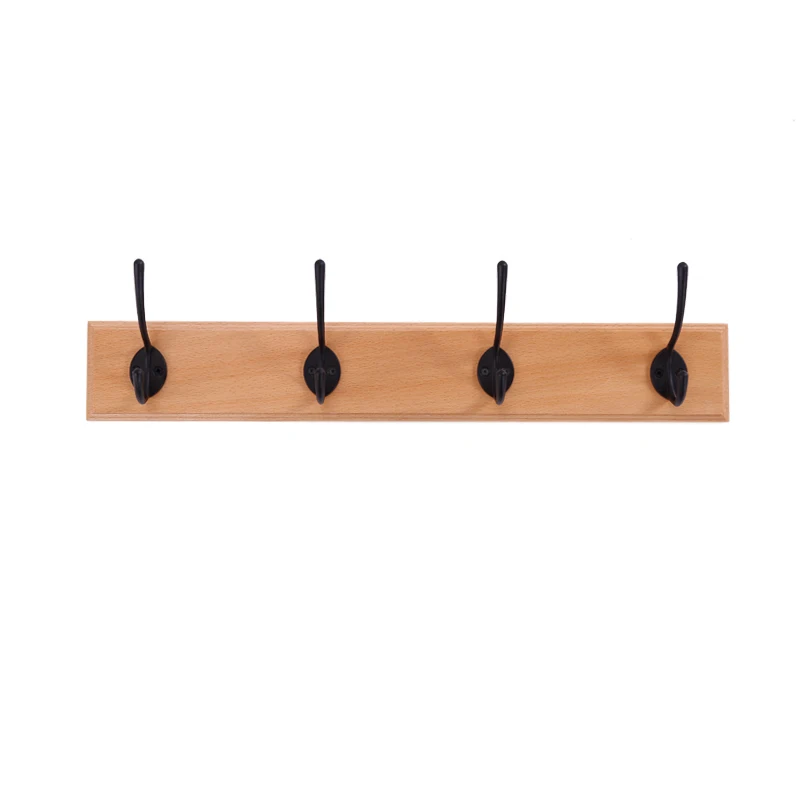 

Creative Wall Shelves Coat Hooks DIY Living Room Home Decor Key Hook Wall Hanging Solid Wood Hook Rack Nordic Partition Shelf
