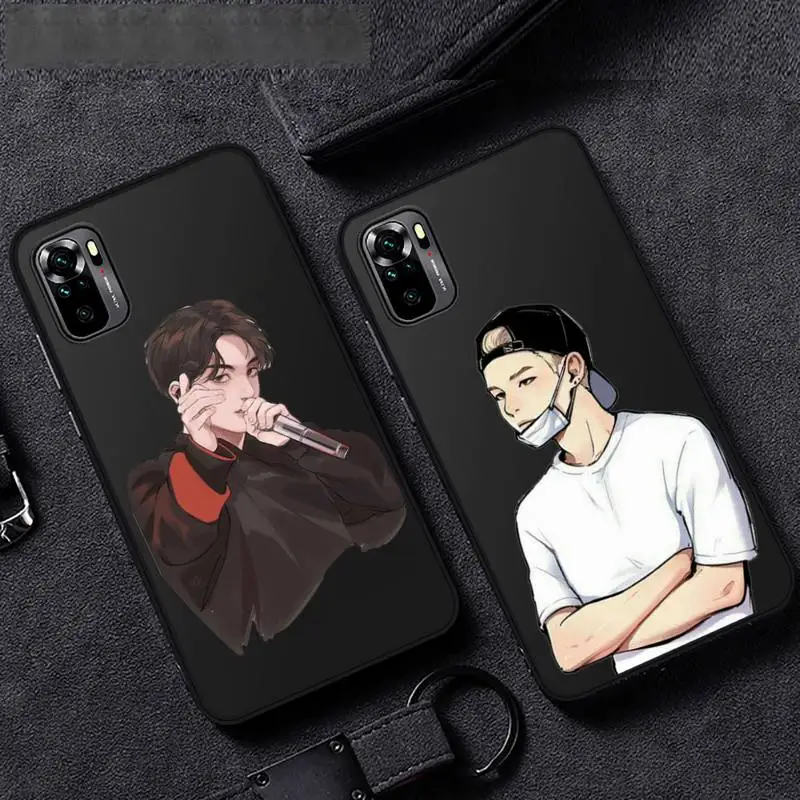 

Agust D Suga Cartoon cool comics Phone Case For Xiaomi Mi Redmi Note 8T 9T 9S 9A 10 7 8 9 Lite pro