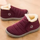 Ботинки женские, непромокаемые, легкие, без застежки, на плоской подошве, 2021, размера плюс