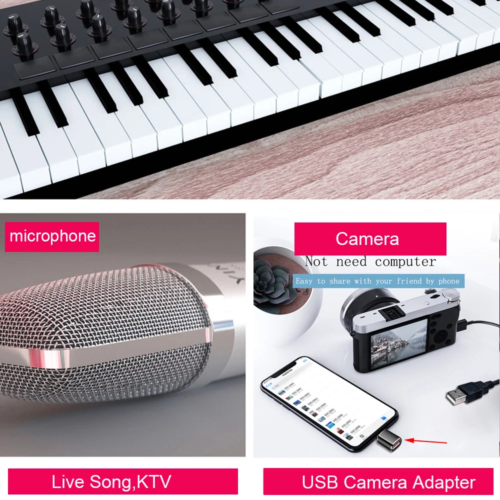 OTG кардридер для камеры адаптер 3 0 Lightning USB кабель конвертер электрическая MIDI