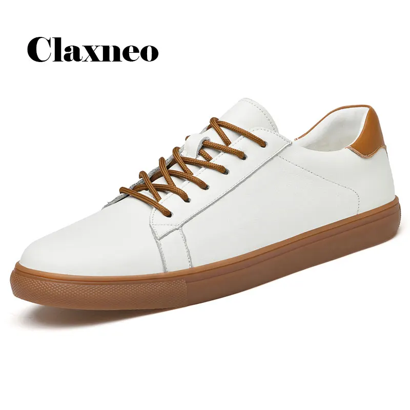 

Man Casual Shoes Fashion 2021 Autumn Men's Leather Shoe Genuine Leather Leisure Footwear Design Flats Sneakers Soft