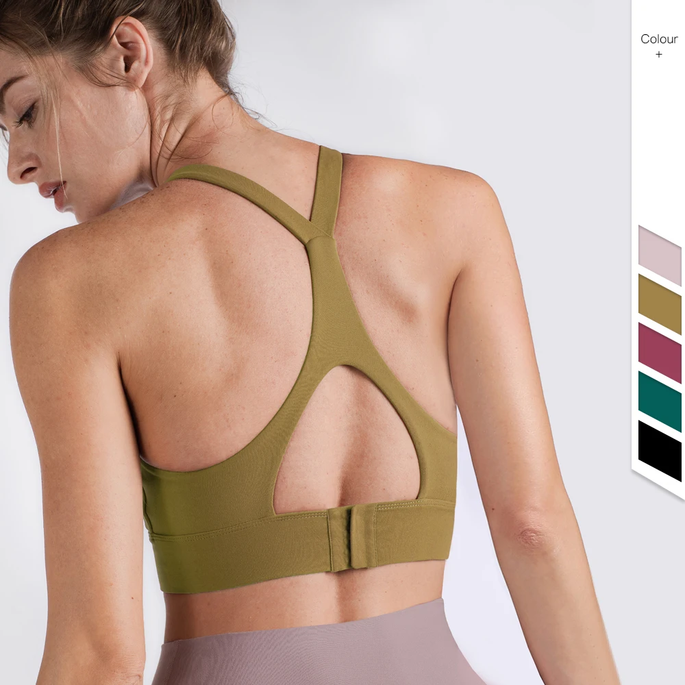 

New 2021 Beautiful Back Bra Push Up Running Shockproof Sports Bra Breathable Seamless Buckle Lulu Yoga Bra Top Women Crop Top