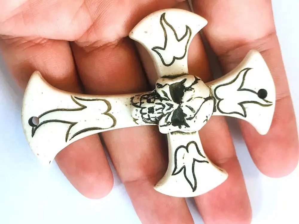 

12 pcs Fashion keychain retro gothic skull jewelry men's women's party jewelry hip hop holiday gifts wholesale