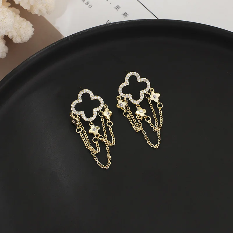 2021 висячие серьги с кисточками и цветами в Корейском стиле для женщин девушек