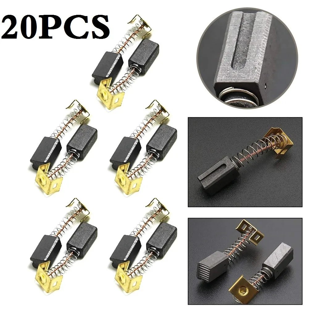 

20pcs Carbon Brushes 6.4x7.9x12.5mm For Angle Grinder Electric Tool Polishing Machine Carbon Brush Power Tools