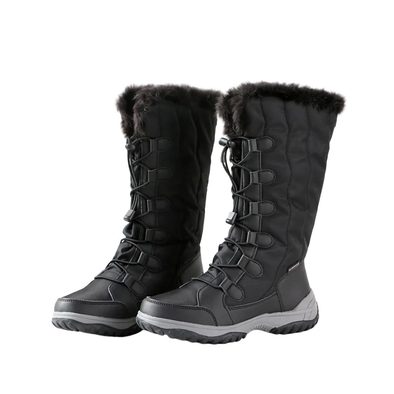 

Winter new sherry warm, waterproof and anti-skid outdoor snow boots women's ski shoes plus Plush northeast cotton shoes subzero