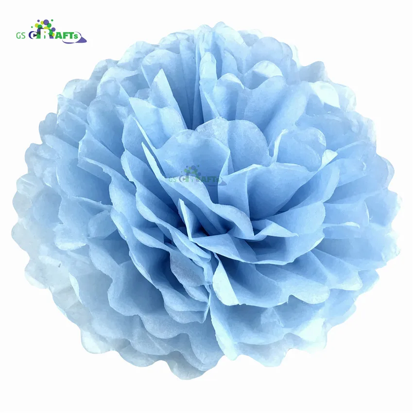 20.Lake Blue Высота каблука 10 см, каблук 15 см, 20 см, 25 см, свадебных платьев, декоративных изделий и Бумага помпонами Pom Poms 4 6 8 10 дюймов шары вечерние дома декоративная ткань украшения ко дню рождения - Цвет: 20.Lake Blue