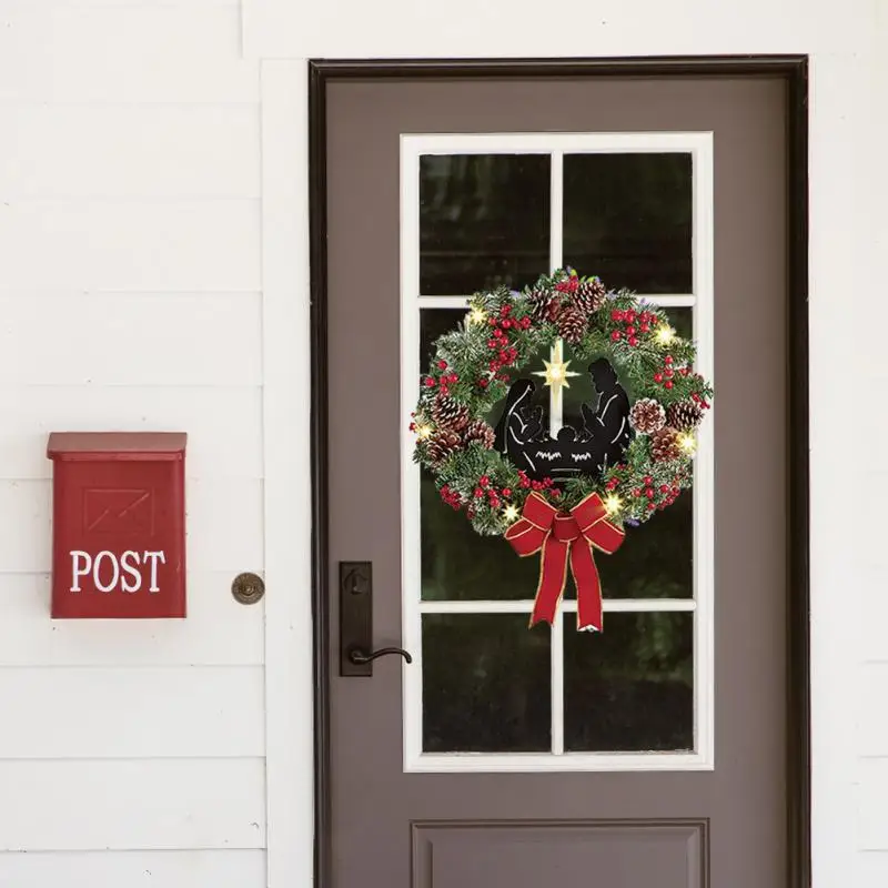 

2022 new acrylic Christmas decoration garland home background Christmas tree accessories holiday decoration ornaments Wreaths