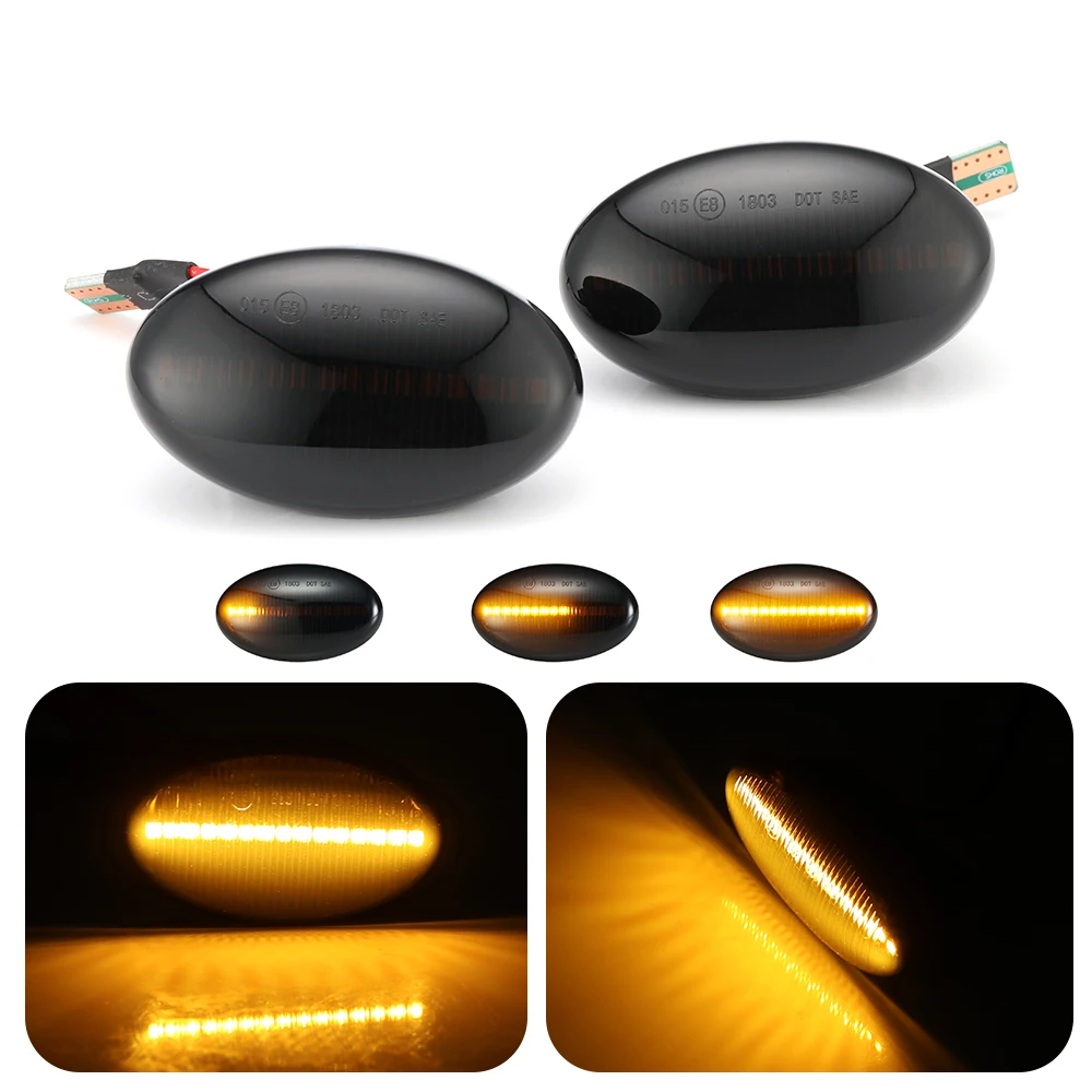 1 пара светодиодный авто боковые габаритные огни ретранслятор сигнальные для