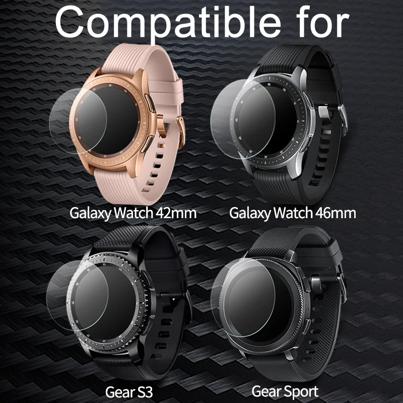 Защитная пленка для экрана из закаленного стекла Samsung Galaxy Watch 46 мм 42 Gear S3 Sport