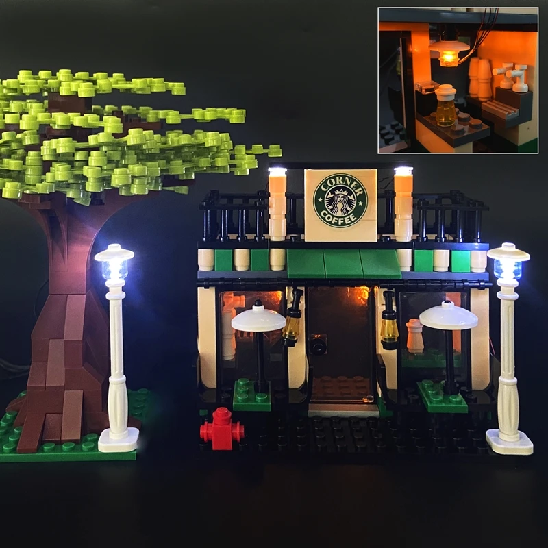 Город Мини Свет Ночной вид уличные кафе розничная продажа магазин архитектура