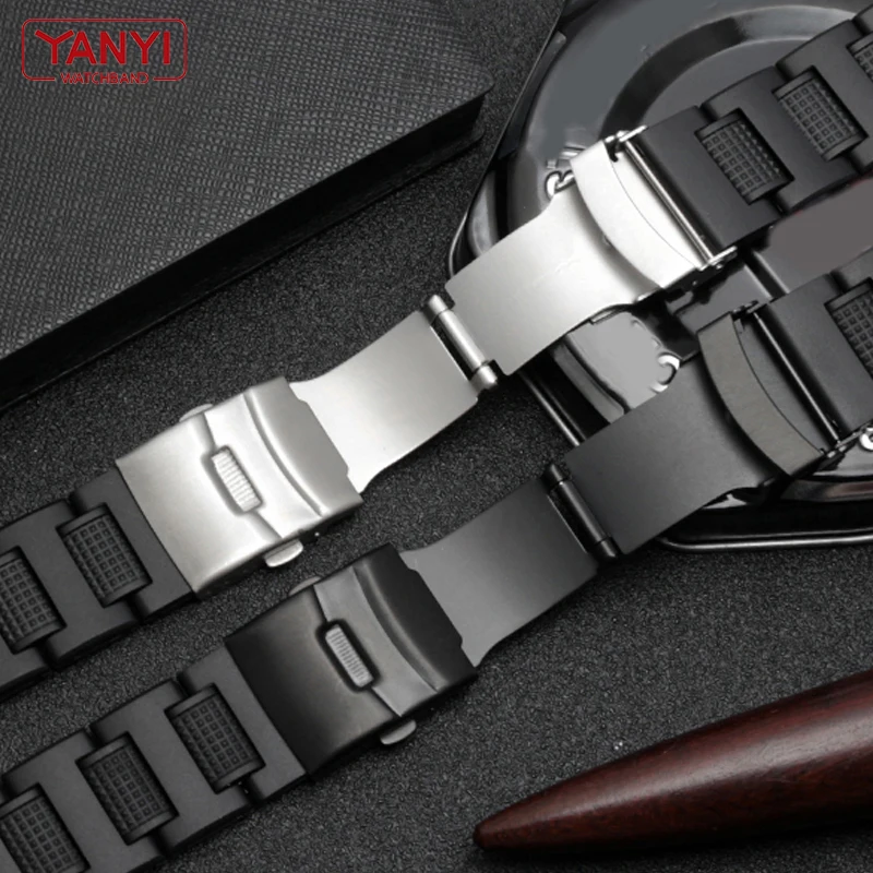 Plastic wathband for casio GW-A1100FC GW-A1000 GW-4000 GA-1000 watch strap watches bracelet mens sport wristwatches band