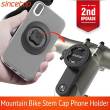 Universal Mountain Bike Stem Cap Phone Holder MTB Aluminum Quick Mount Rotatable Handlebar Bracket for Harley-Davidson (2nd Gen)