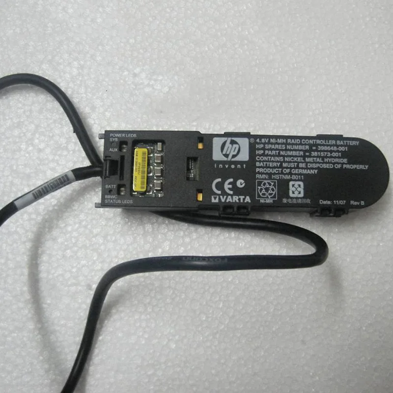 

Pulled 383280-B21 398648-001 381573-001 P-Series BBWC 4.8V Battery with Cable