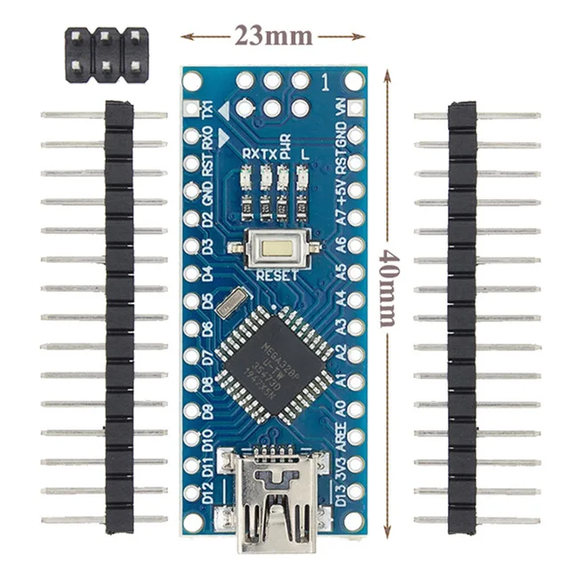 1 компл./лот Nano v3.0 контроллер совместимый nano CH340 USB драйвер с кабелем 3 0 ATMEGA328 |