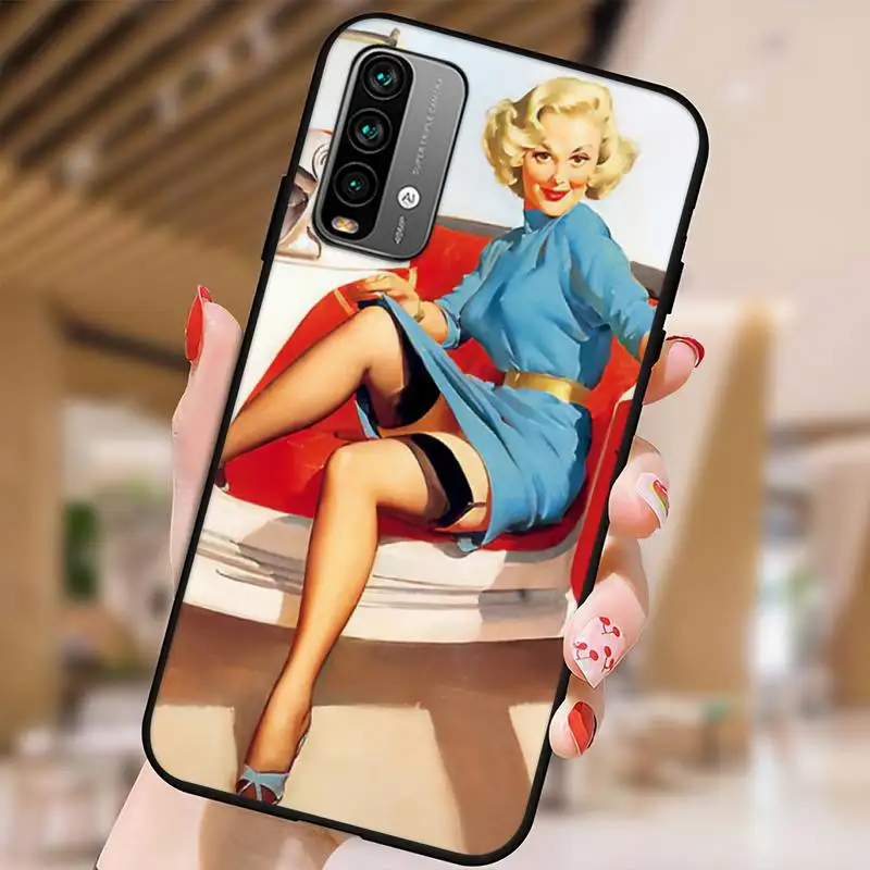 Чехол для телефона Pin Up Girl Xiaomi 9 10 11 PRO LITE Redmi NOTE7 8 A Shell | Мобильные телефоны и
