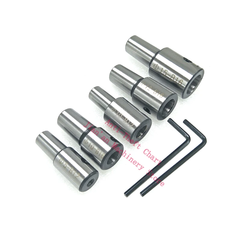 B18 B16 B12 B10 drill chuck arbor adapter motor shaft connecting rod with inner hole 8mm 9 10 11 12mm 13 14 15 16 17 18 19 20mm