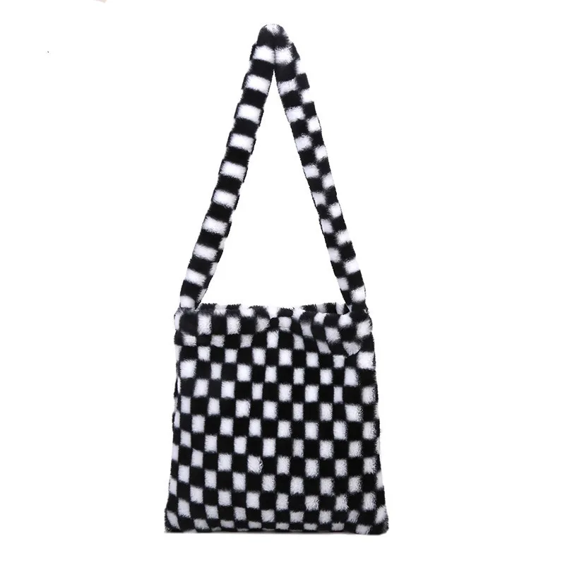 

Soft Plush Crossbody Bags Women New Fashion Shoulder Bag For Women Faux Fur Messenger Bag Bolsa Feminina Women's Bag Sac A Main