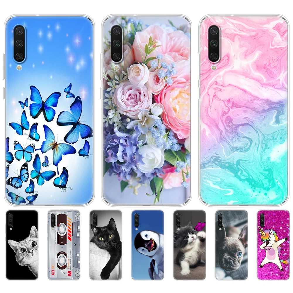 Силиконовый чехол для xiaomi mi 9 LITE прозрачный из ТПУ lite задняя крышка mi9 coque capa