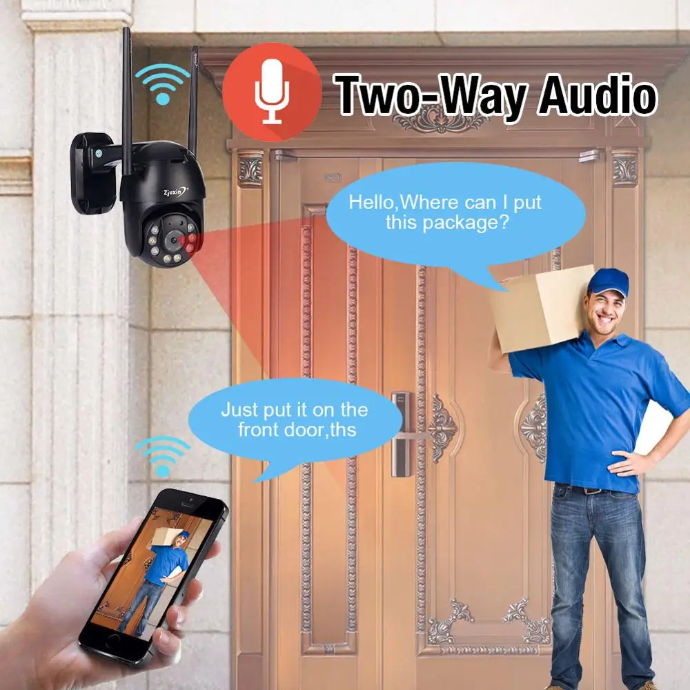 Zjuxin IP камера WiFi Full HD 1080P беспроводной проводной PTZ открытый скорость купольная CCTV камера безопасности приложение ICSee CMS камера наблюдения s