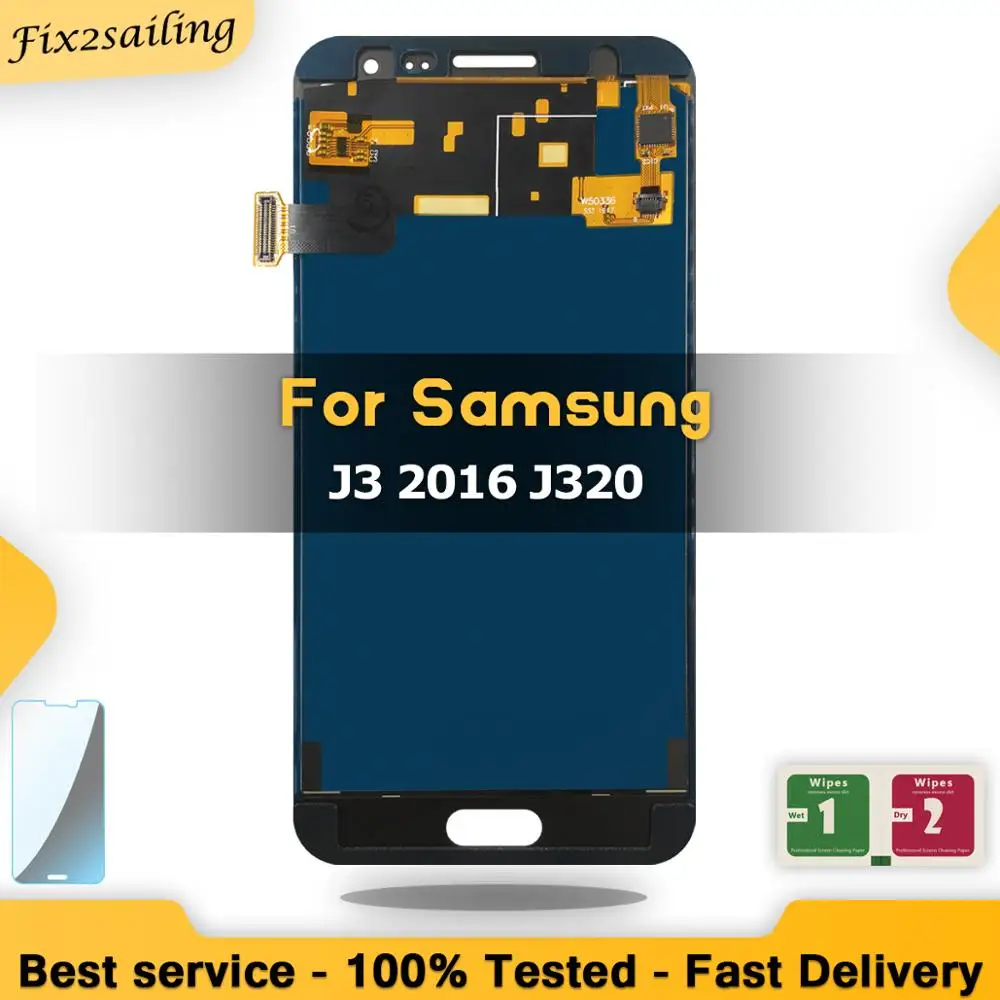 Супер ЖК дисплей для Samsung Galaxy J3 2016 J320 J320F J320H J320M J320FN сенсорный экран дигитайзер