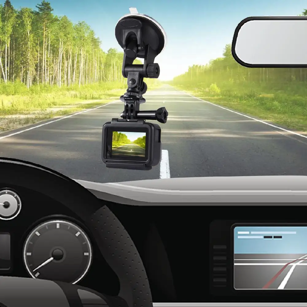 Автомобильный кронштейн на присоске Yiwa для экшн-камеры GoPro DJI Osmo штатив с