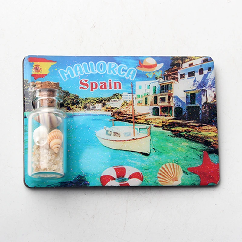 1 шт. магнит на холодильник из эпоксидной смолы с плавающей бутылкой