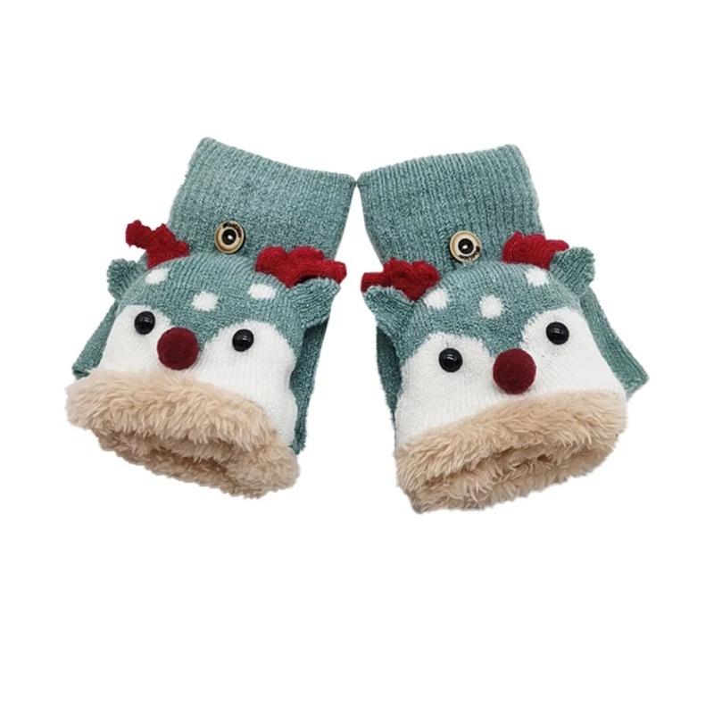 Baby Gloves Winter Knit Wool Newborn Mittens Velvet Thick Children's Kids Keep Finger Warm | Детская одежда и обувь