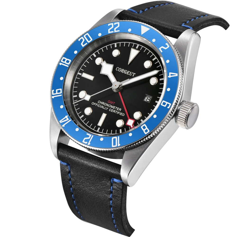 Роскошные Мужские автоматические механические часы с кожаным ремешком 41 мм |