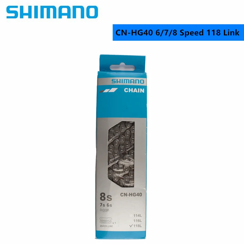 SHIMANO CN HG40 6/7/8 цепь скорости 118L/116L звено для дорожного велосипеда|bike chain|bicycle bike