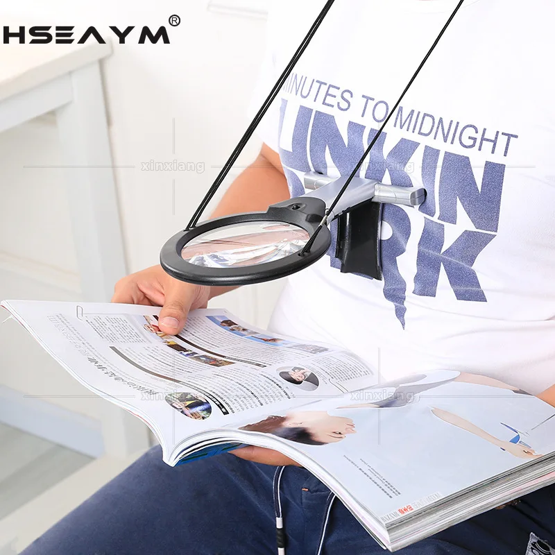 Светодиодный Рабочий стол двойного назначения рабочее увеличительное стекло