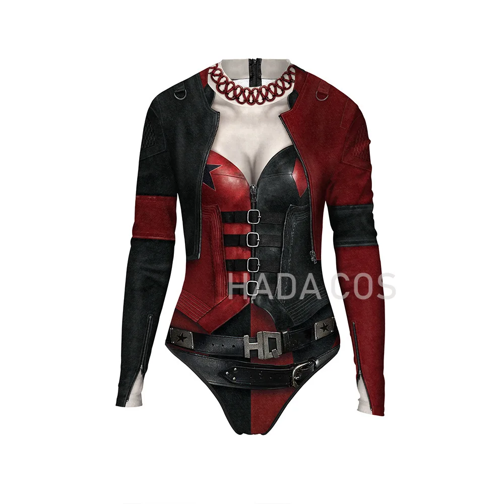 Женский слитный купальник Harley Quinn с принтом отряда самоубийц Летняя Повседневная