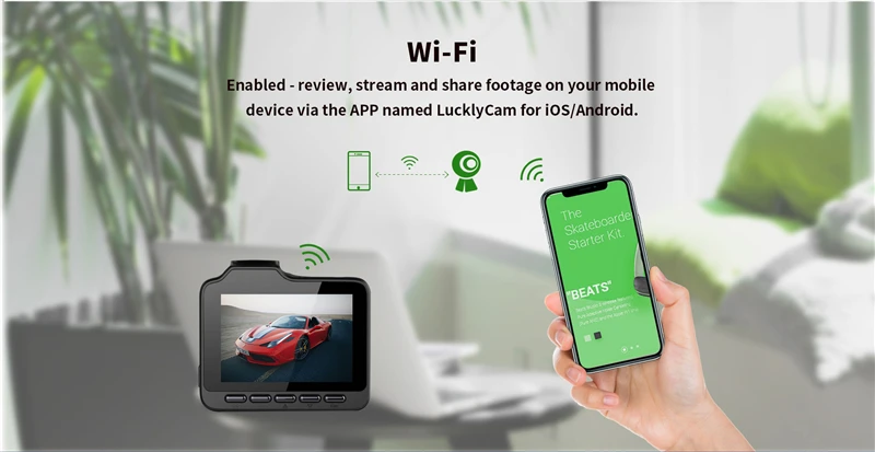 IMars Автомобильный видеорегистратор Камера 2,4 дюйма экран 4K WiFi gps чипсет Hisilicon зеркало заднего вида Видео рекордер с задней камерой G сенсор