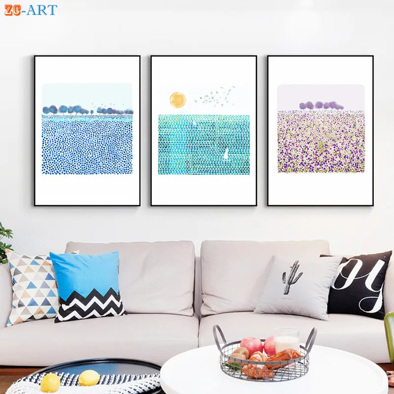 Современный минималистичный пейзаж холст живопись изобразительное искусство