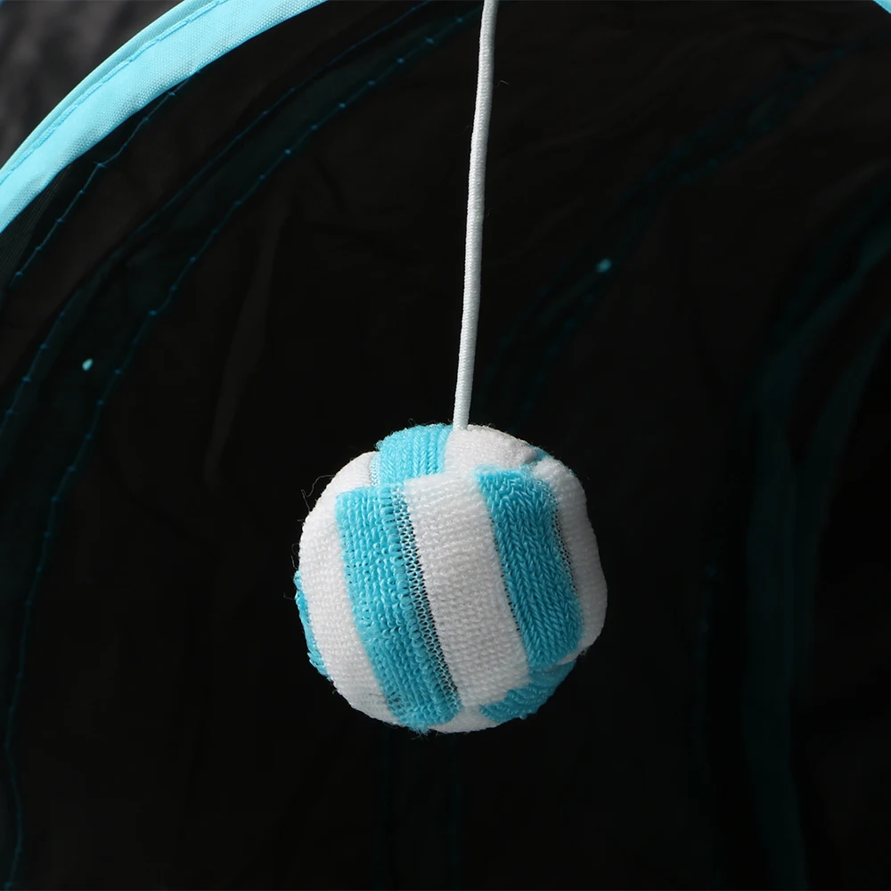 

Funny Pet Cat Tunnel 2 Colors Kitten Toys Foldable Storage 3 Holes Play Tubes Balls Pet Supplies Tunnel Tubes