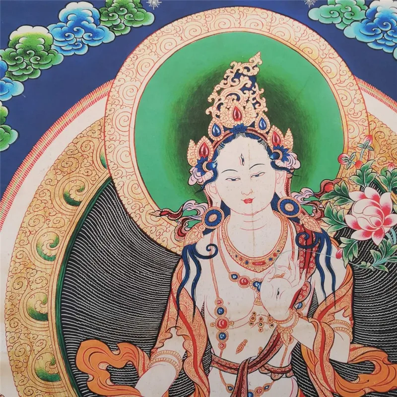 Китайская старая тибетская бумага танка как висящая картина фэншуй Тибетский