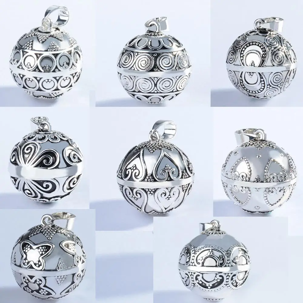 Оптовая продажа винтажный кулон в виде мяча гармонии 20 мм мяч для беременных Mexcian