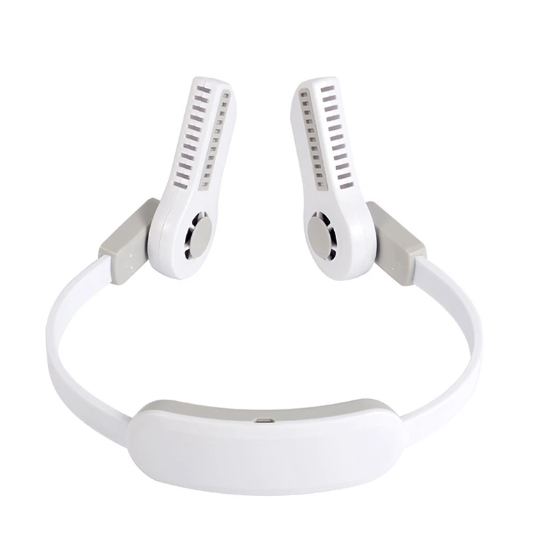 

Bladeless Wearable Neck Fan, 360 Degree Cooling Hands Free Sports Fan, USB Mini Personal Fan with Colorful Lights