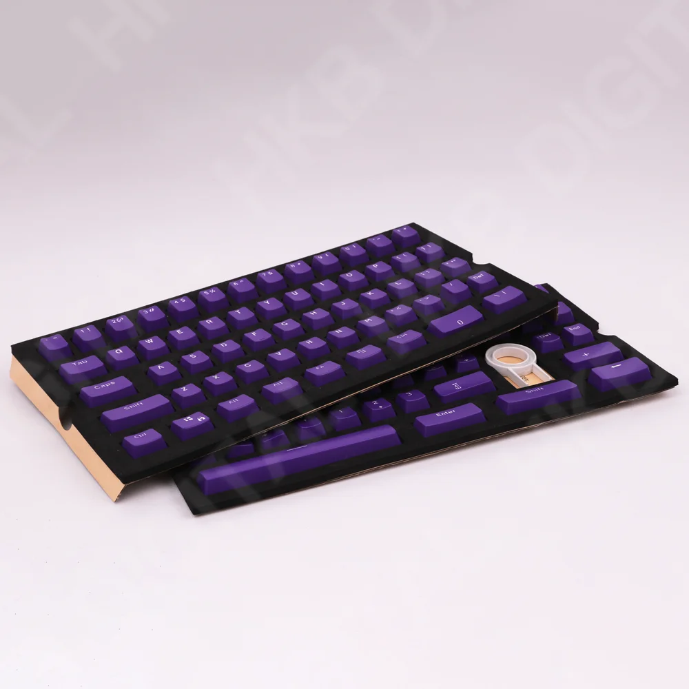 

Keycaps for Mechanical Keyboard Purple OEM Profile Height 104 Keys for 60% 68% 80% 104 Keyboard Anne Pro 2 GK61 SK61 PC Gamer