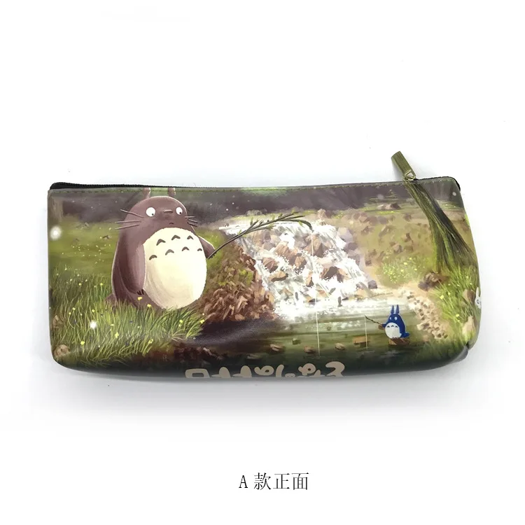Новая сумка-карандаш Totoro Студенческая сумка для канцелярских принадлежностей мультяшная Danganronpa Монокума медведь Fate Night Stay Zipper косметички для макияжа