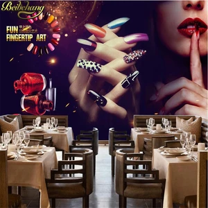 Фотообои beibehang на заказ, настенная наклейка, 3D стерео настенный эффект, ручные инструменты для ногтей, фоновая настенная бумага